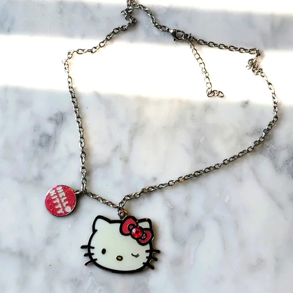 Hello kitty padlock necklace deals